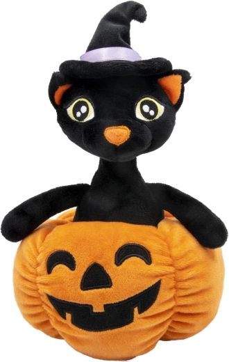Halloweenska mačka - plyšák - 1 kus