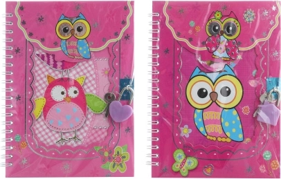 Zápisník na kľúčik sovičky