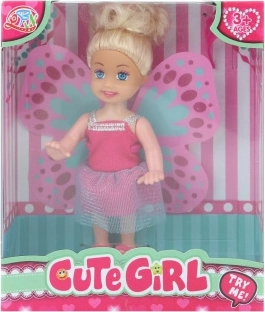 Bábika s odnímateľnými krídlami 12 cm