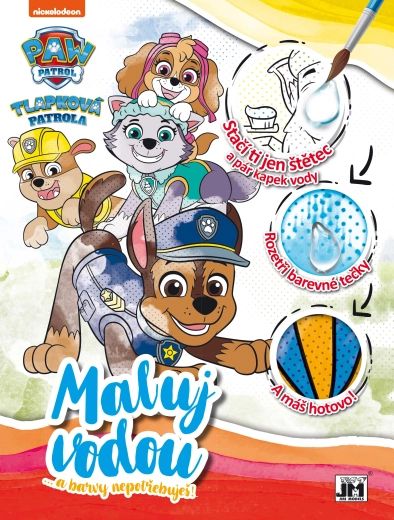 Vodová omaľovánka A4 Paw Patrol