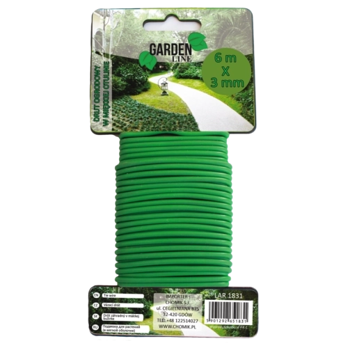 Záhradný viazací drôt 3 mm × 6 m, zelený