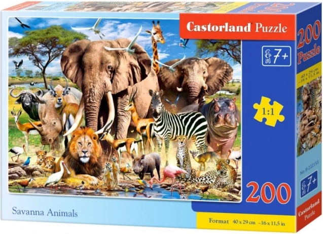 Puzzle 200 dielikov – Savanna Animals