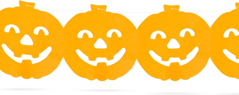 Halloweenska papierová girlanda s tekvicami 3 m