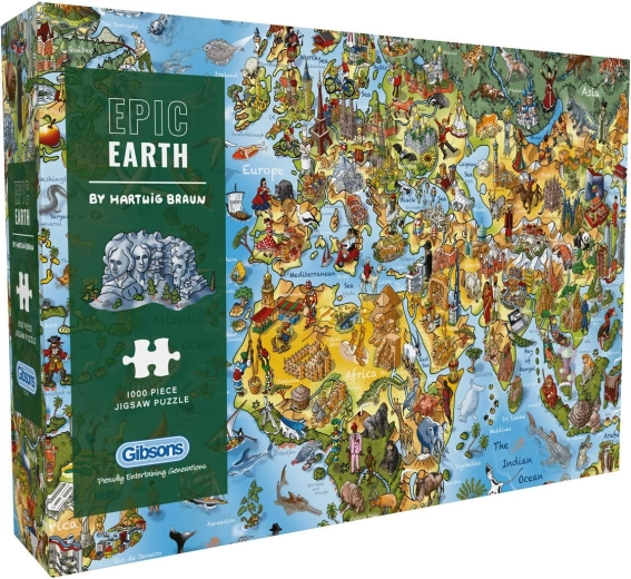 Puzzle Gibsons Epická zem 1000 dielikov