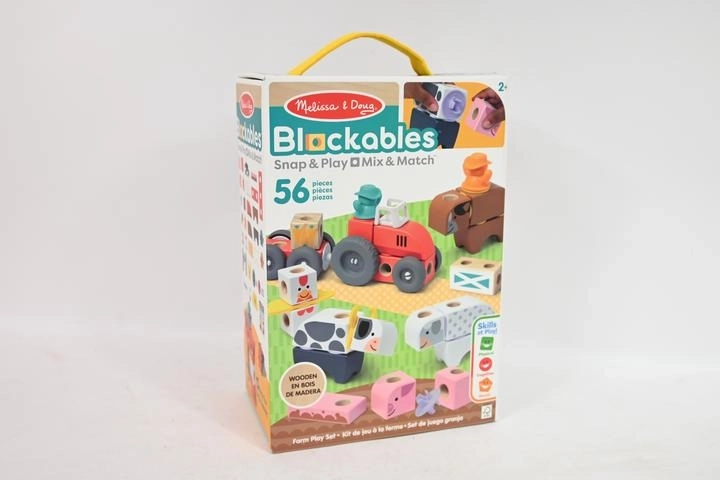 Melissa & Doug Blockables na farme – drevená konštrukčná stavebnica