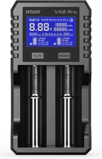 Xtar VX2 pro set univerzálna nabíjačka akumulátorov