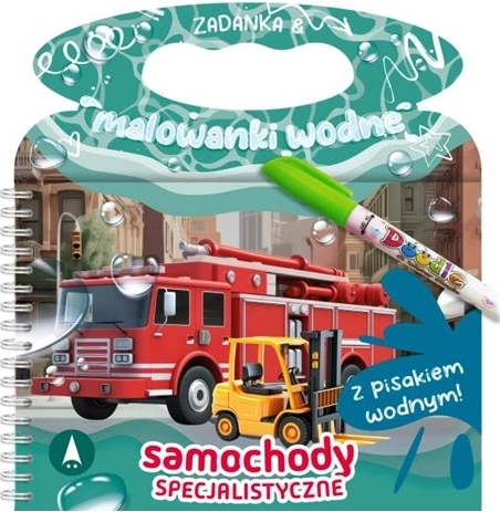 Hádanky a vodné maľovanky – špeciálne autá