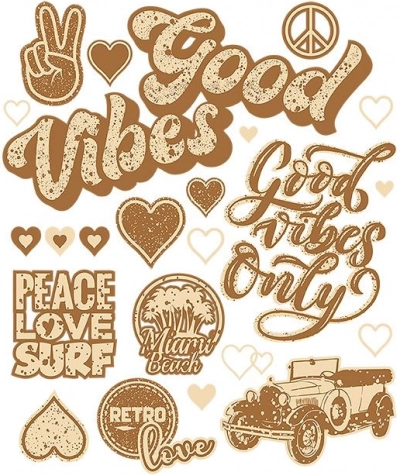 Retro nažehľovačky – veľký arch 20 × 30 cm