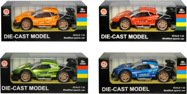 športové pretekárske autíčko s natiahovacím pohonom