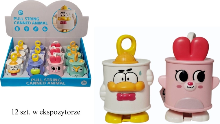 Ťahacie zvieratko pre najmenších s naťahovacím mechanizmom - 1 kus