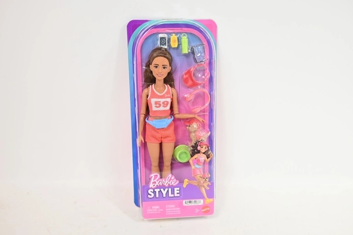 Barbie športová bábika bežkyňa so psíkom