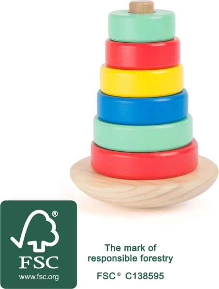 Small foot drevená balančná veža Movere