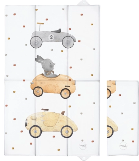 Ceba Baby cestovná prebaľovacia podložka Basic Bunny Driver 80 × 50 cm - 1 kus