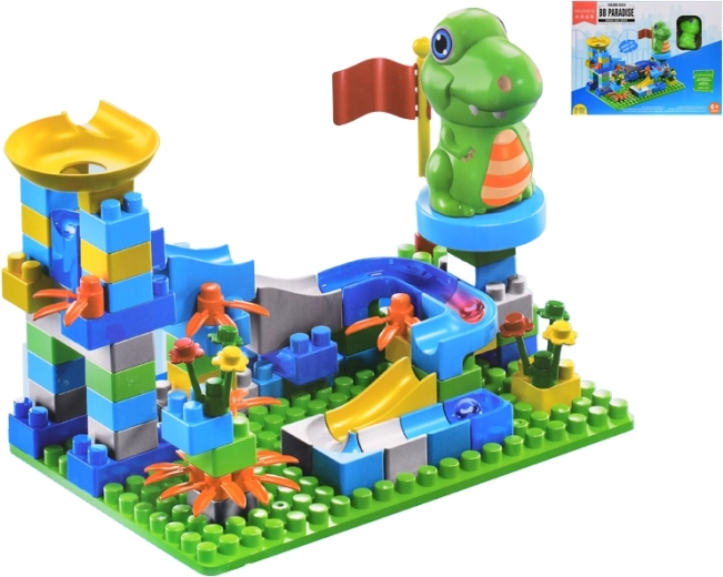 Stavebnica s dráhou a zvieratkom, 91 dielikov