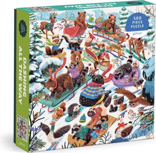 Galison štvorcové puzzle Plnou parou vpred 500 dielikov