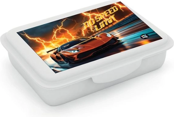 Box na desiatu s priehradkou Auto