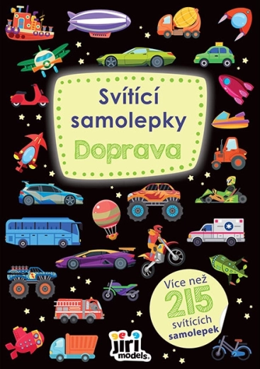 Svietiace samolepky – doprava (200 ks)