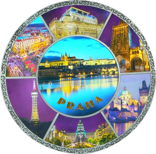 Lietajúci tanier Praha 21 cm