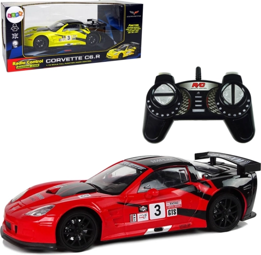 RC auto Corvette C6.R na diaľkové ovládanie 2,4 GHz 1:18 so svetlami - 1 kus