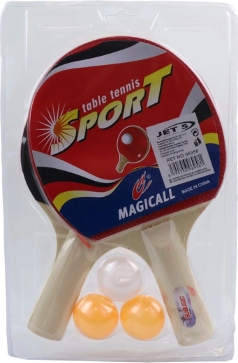Sada na stolný tenis s 2 raketami a 3 loptičkami