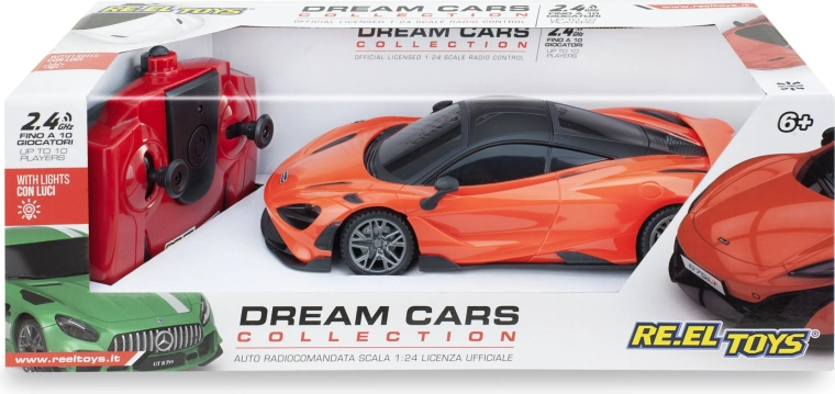 McLaren 765LT RC diaľkovo ovládané športové auto 1:24 oranžové 17 cm - 1 kus