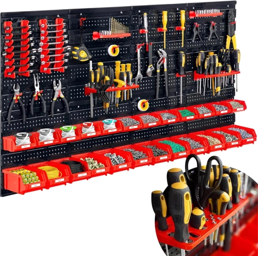 Nástenná dielenská tabuľa na náradie 128 × 76 cm HUMBERG