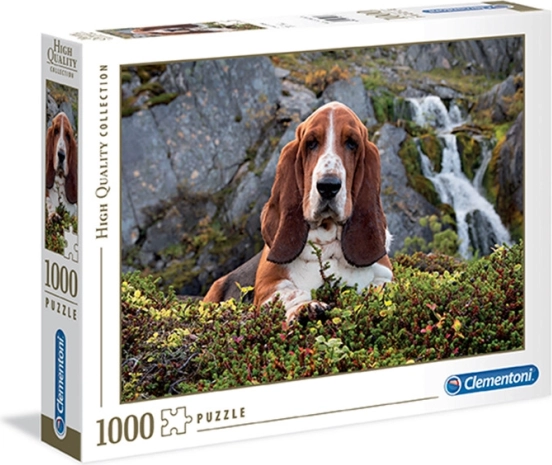 Clementoni puzzle 1000 dielikov – BASSET HOUND z kolekcie High Quality Collection