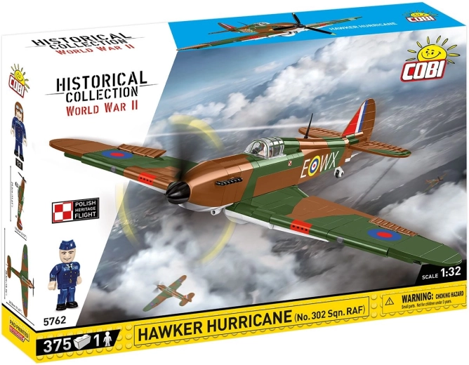Stavebnica Cobi Hawker Hurricane No. 302 Sqn. RAF 1:32 (375 dielikov)