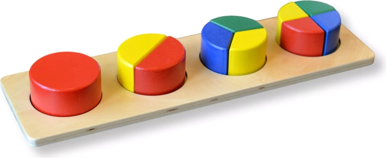 Rôznofarebné kruhové puzzle