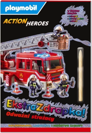 Playmobil Action Heroes – Extra škrabacia kniha: Odvážni hasiči
