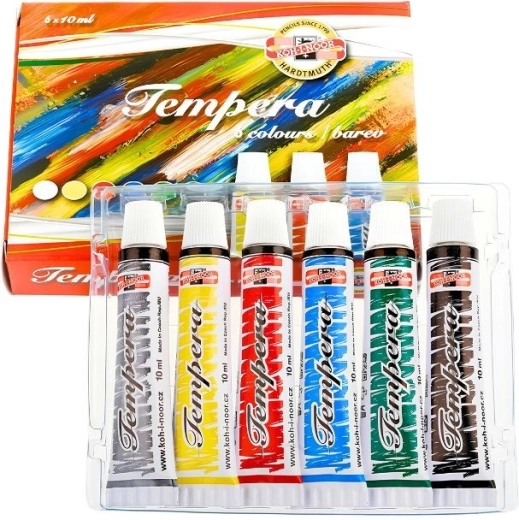 Temperové farby Koh-i-noor 6 ks 10 ml
