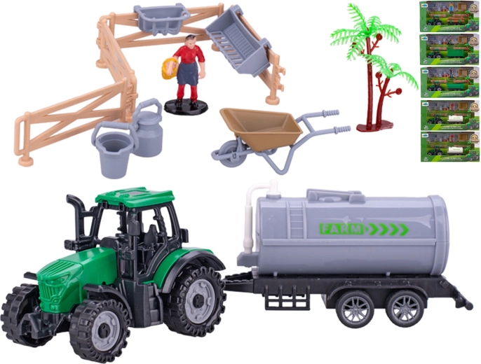 Traktor s vlečkou 19 cm pre deti