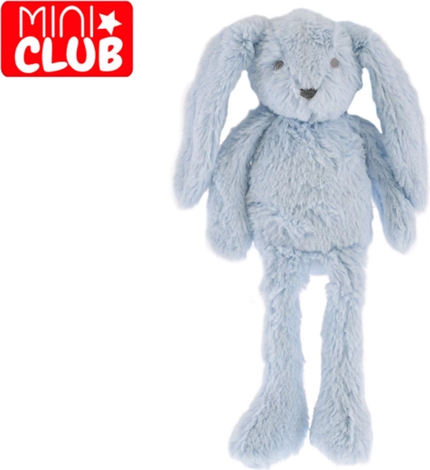 Plyšový zajačik Mini Club modrý s dlhými nohami 37 cm
