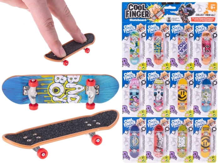 Kovový prstový skateboard 9,5 cm