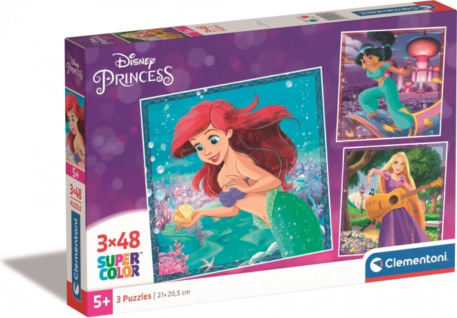 Puzzle DISNEY PRINCESS 3×48 dielikov – CLEMENTONI