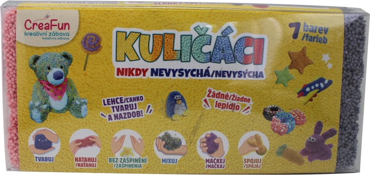 CreaFun guľôčková hmota – 7 farieb