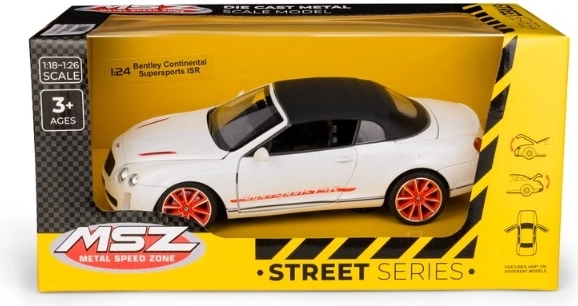 MSZ Bentley Continental Supersports ISR biely model auta 1:24