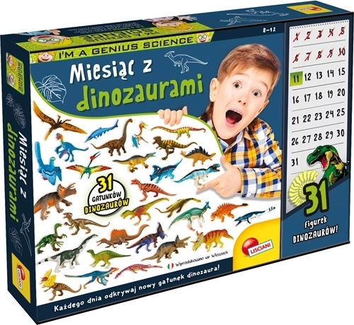 Lisciani I'm a genius Mesiac s dinosaurami – vzdelávacia sada na 31 dní