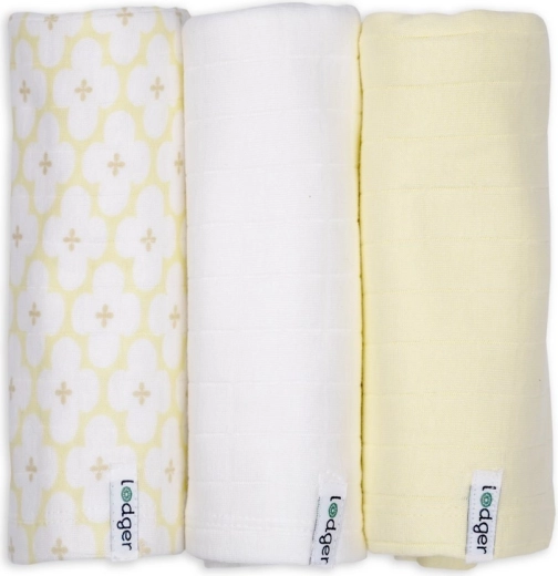 Lodger swaddler solid matcha butter (70 × 70 cm) - sada 3 kusov