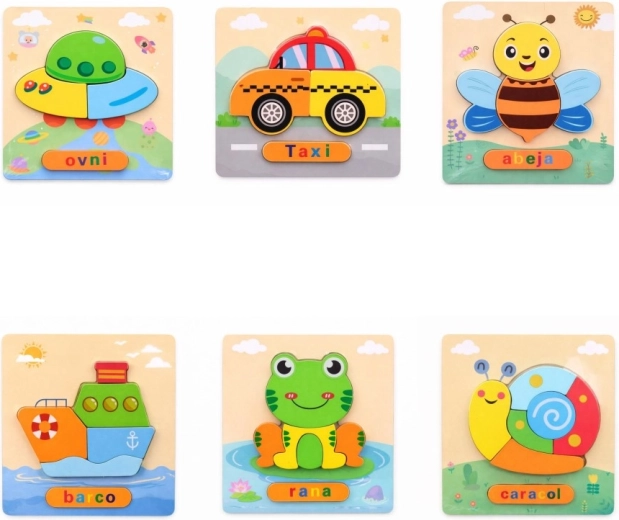 Drevené puzzle 15 × 17,5 cm