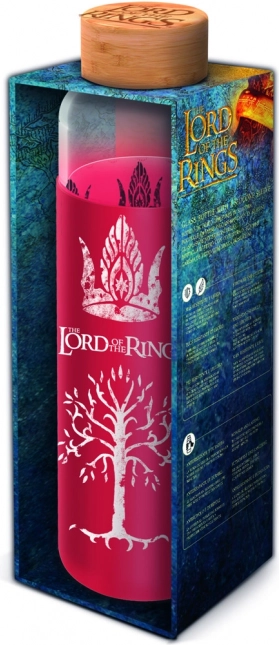 Sklenená fľaša s návlekom 585 ml Pán prsteňov