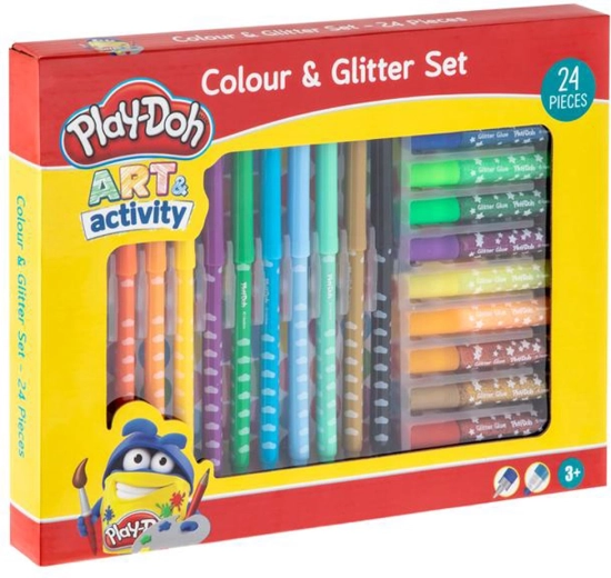 Sada farieb a trblietok PLAY-DOH, 24 ks