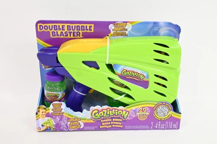 Gazillion Double Bubble Blaster 2v1 stroj na bubliny s LED svetlami
