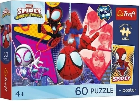 Puzzle Premium plus pre deti Spidey a priatelia – neuveriteľné dobrodružstvo 60 dielikov