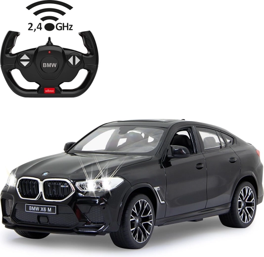 RC auto JAMARA BMW X6 M v mierke 1:14 v čiernej farbe