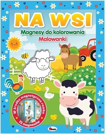 Magnetky na vyfarbovanie – Na farme