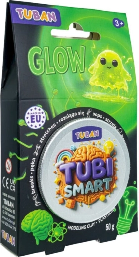 Plastelína Tubi Smart svietiaca v tme 50 g