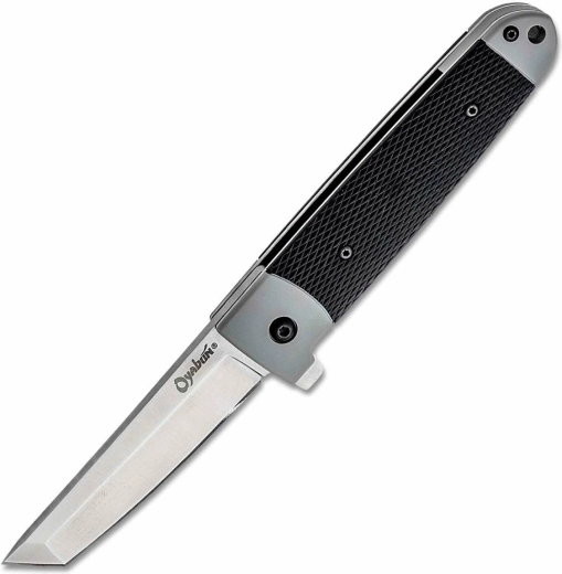 Skladací nôž Cold Steel Oyabun 9 cm, čierny, Griv-Ex a Kray-Ex