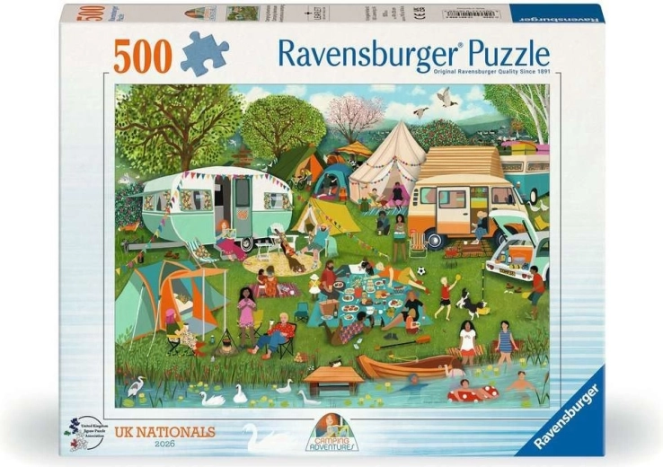Ravensburger puzzle Dobrodružstvo v kempe 500 dielikov