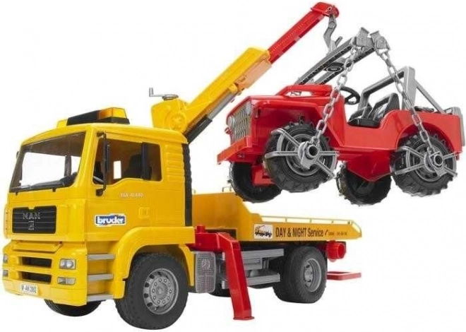 Bruder odťahové vozidlo MAN a terénny Jeep